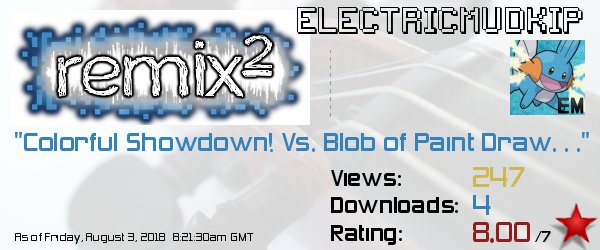 Historical song card for Colorful Showdown! Vs. Blob of Paint Drawcia Soul!
