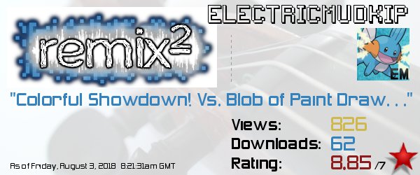 Historical song card for Colorful Showdown! Vs. Blob of Paint Drawcia Soul!