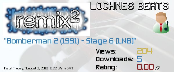 Historical song card for Bomberman 2 (1991) - Stage 6 [LNB]